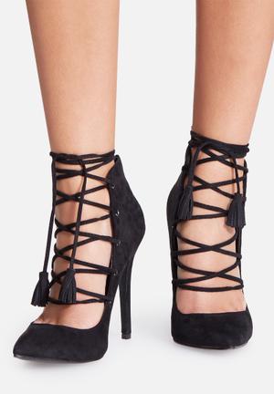 back lace up heels
