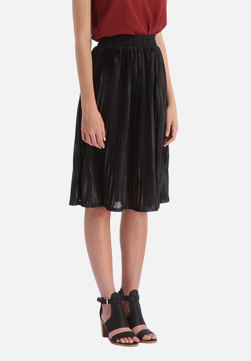 MidLength Accordion Pleat Skirt Black American Apparel Skirts