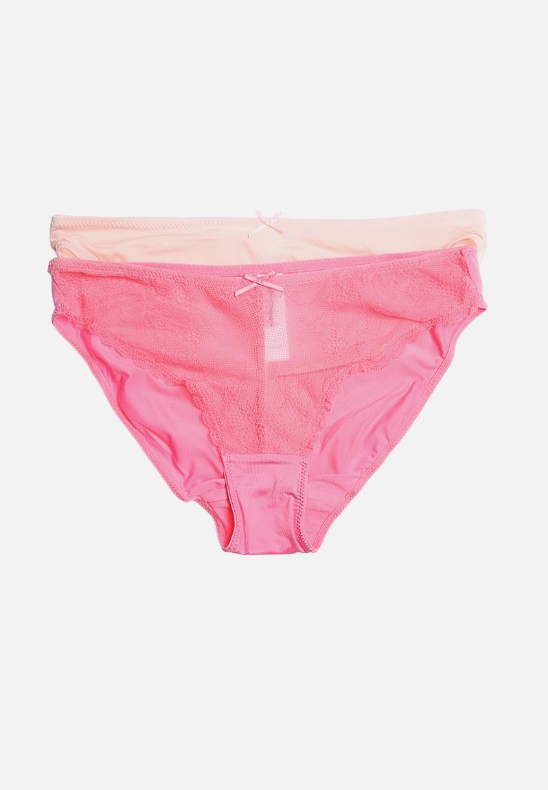 Miu 2 Pk Brief - Pink Marie Meili Panties | Superbalist.com