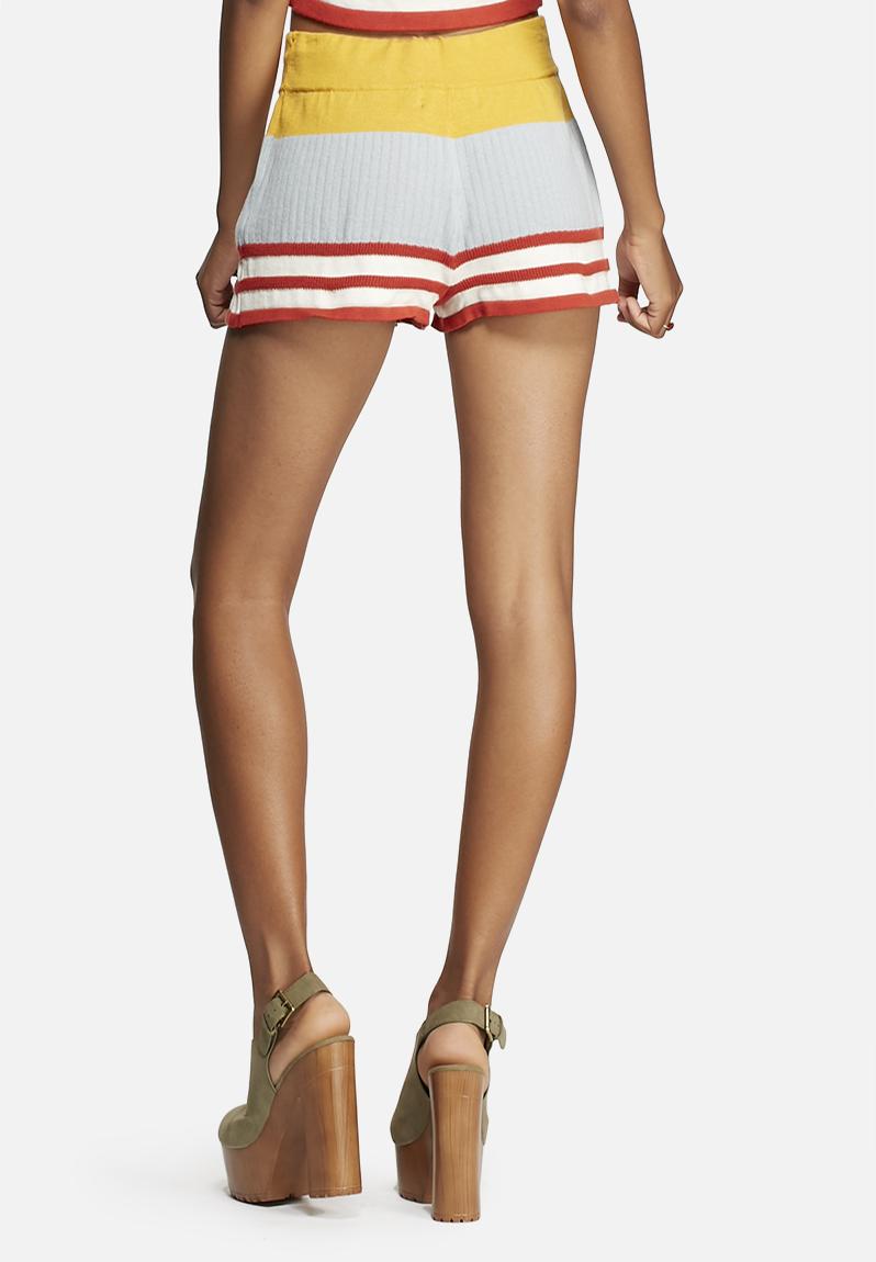 Roller Derby Knit Shorts Multi MINKPINK Shorts