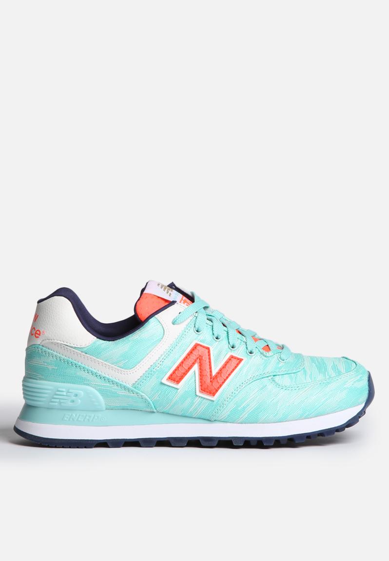 New Balance Wl574sib Turquoise Summer Waves New Balance Sneakers