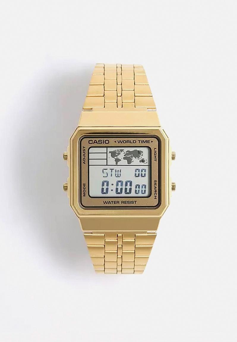 casio gold colour watch