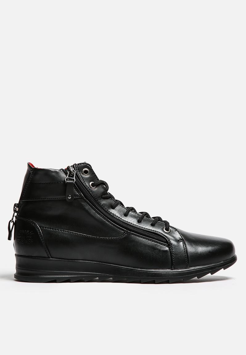 Side Zip High Top black/black Paul of London Sneakers