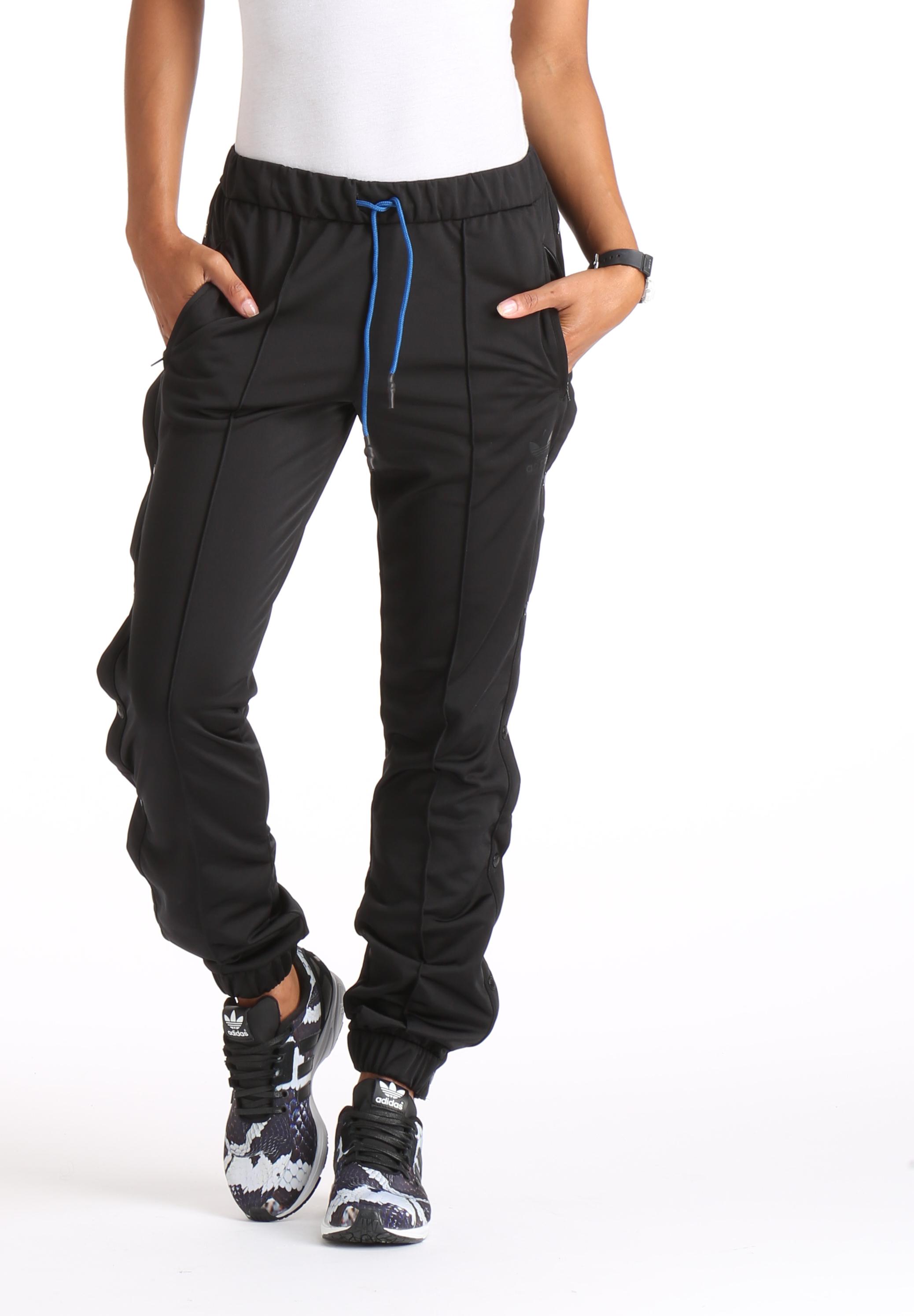 adidas track pants with snaps