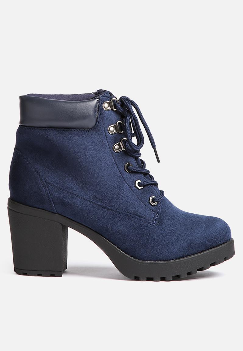 ANDREAH PU FELT NAVY Zoom Boots
