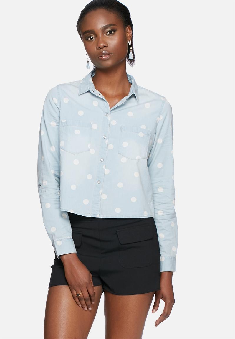 denim shirt cropped