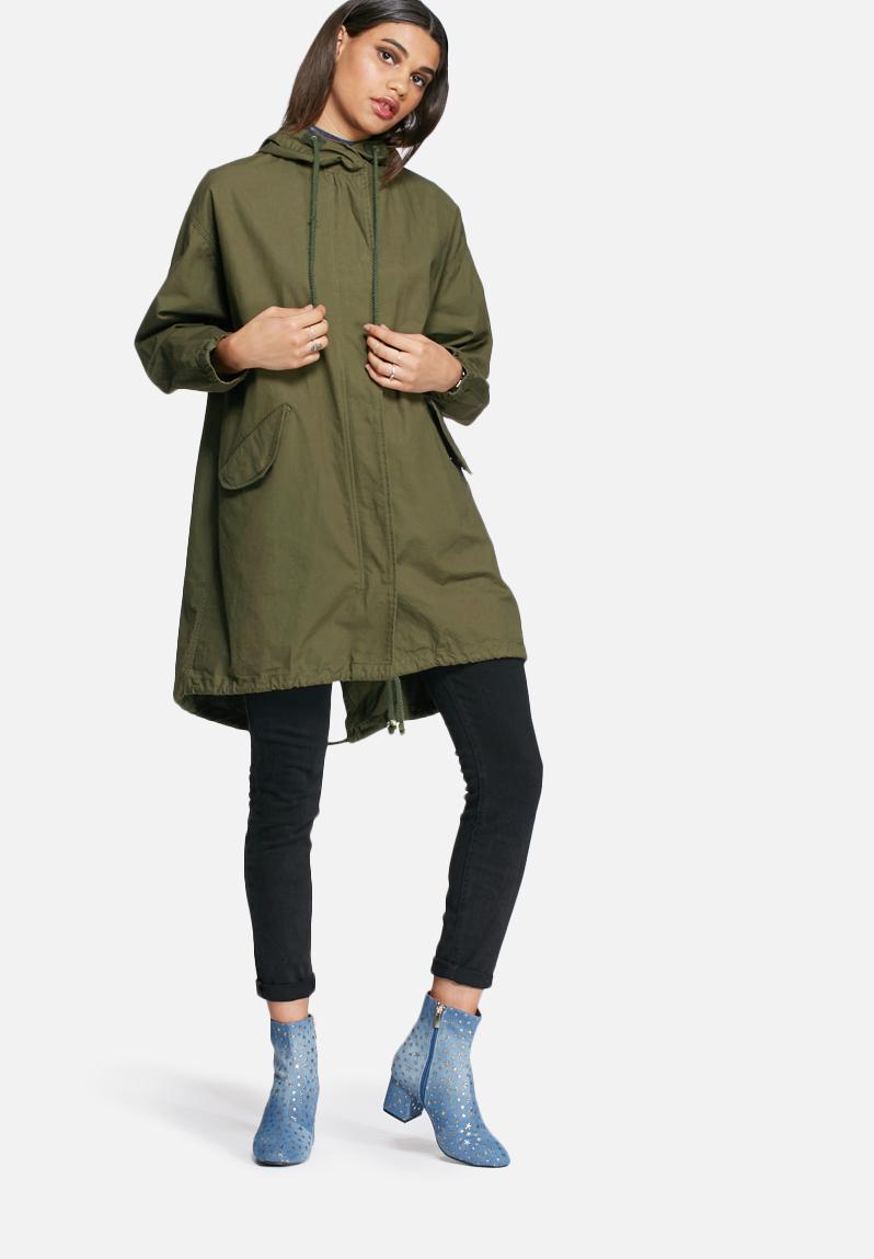 Oversized Lightweight Parka khaki Daisy Street Jackets