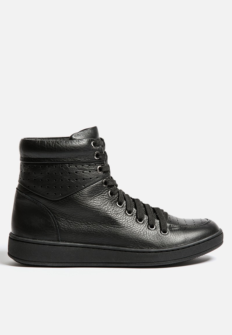 LEATHER HI-TOP-BLK Travel Fox Sneakers | Superbalist.com