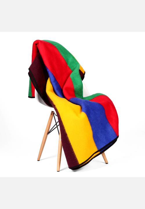 Ndebele Acrylic Stripes Basotho Blankets Scatter