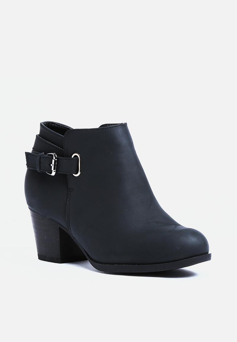 Wide Fit Daddy Ankle Boot Black New Look Boots