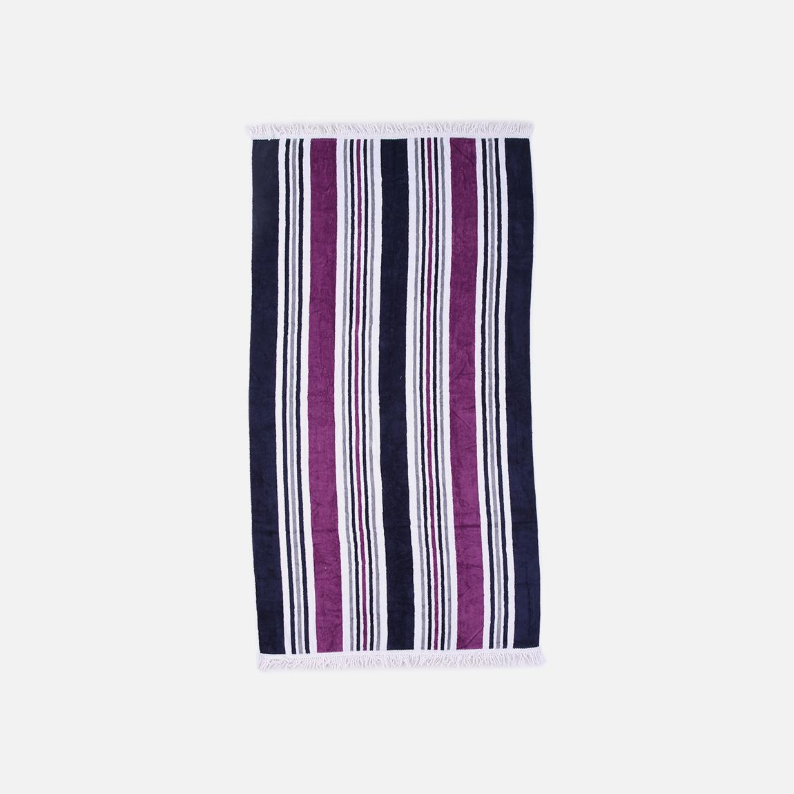 Striped Tassle Beach Towel Purple Navy Superbalist Towels Towels