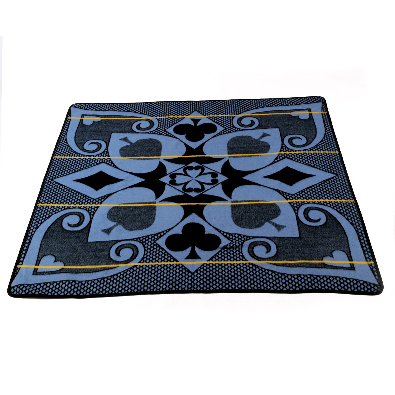 Basotho Tribal Khotso Acrylic Blue & Yellow Basotho Blankets Scatter