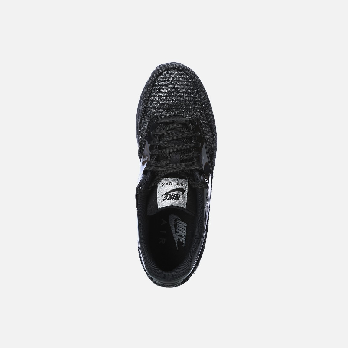 Wmns Air Max 1 VT QS - Black/Black/Metallic Silver Nike Sneakers ...